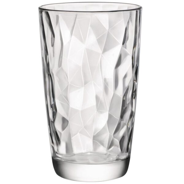 VASO DE VIDRIO TRANSPARENTE DIAMOND H.B