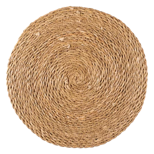 plato base mimbre